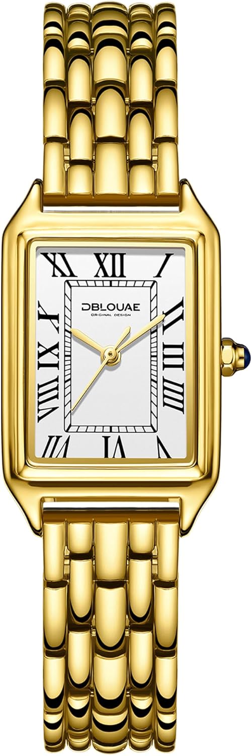Small Watches for Women with Vintage Rectangular Case Roman Dial, Womens Luxury Casual Dainty Watch with Tools, Fashion Ladies Three-Hand Wrist Watch for Valentine’s Day Anniversary Birthday