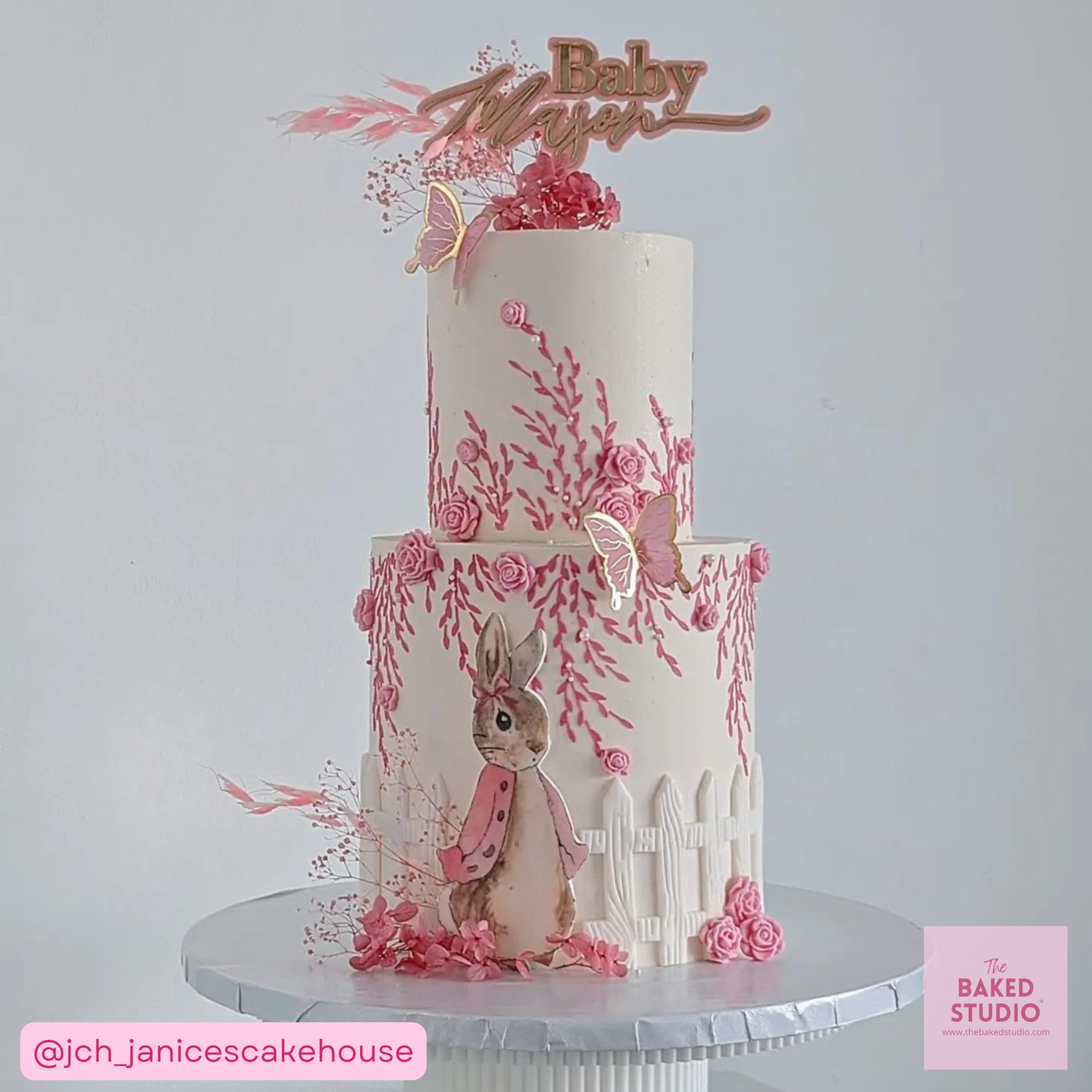 The Baked Studio - Original Dried Flower Hydrangea Set For Cake & Cupcake Decorating & Others Crafts (Pink) - Image 4