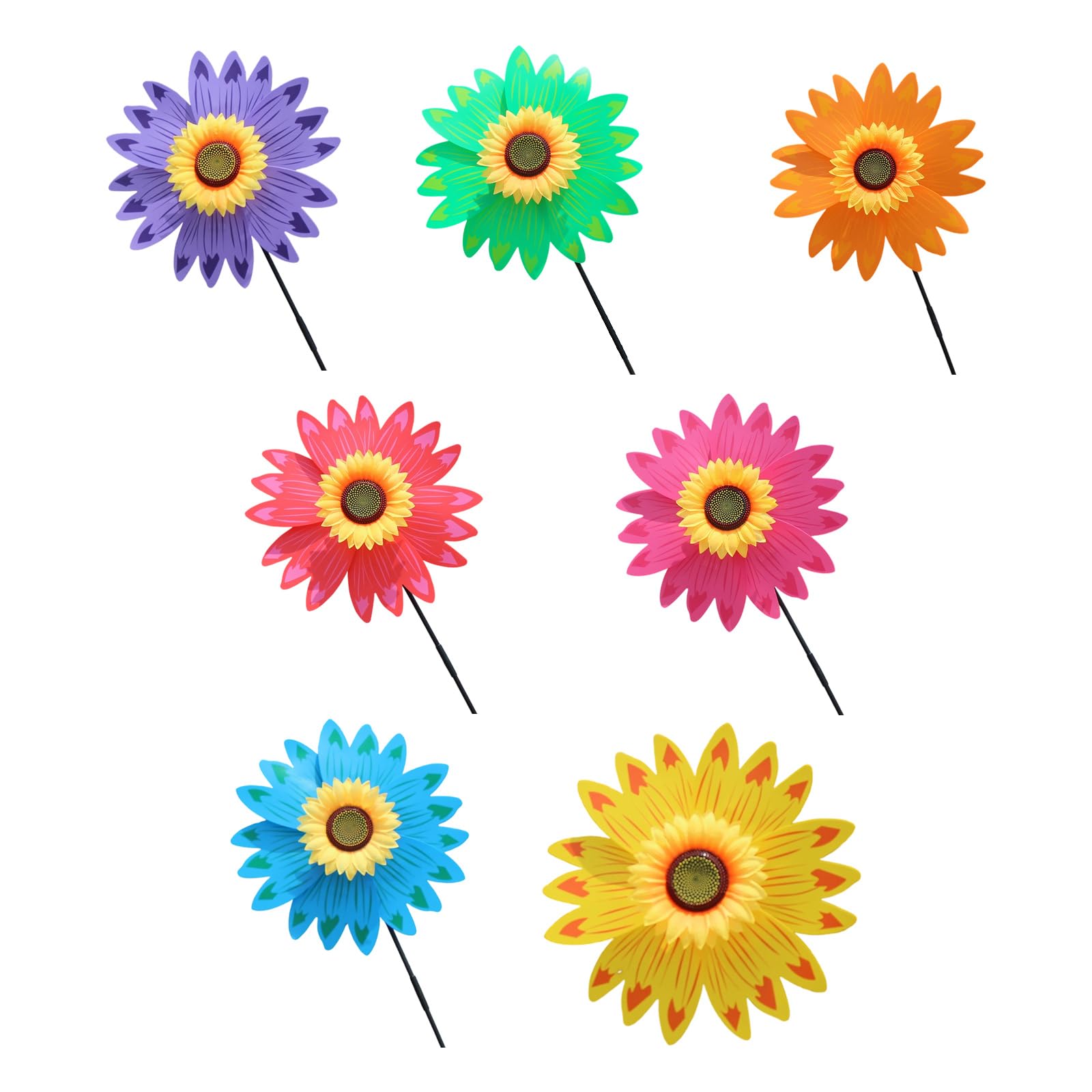 Xinsheinelry Multicolor Pinwheels Spinner Large Windmill Pinwheels For Garden Yard Outdoor Decoration Backyard Windmill Decoration