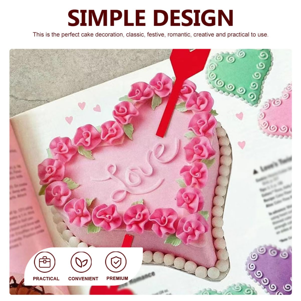 TOYANDONA 4 Set Squisiti Topper Per Cupcake A Forma Di Cuore Decorazioni Per Torte Per Feste Di Compleanno 20 Pezzi * 4