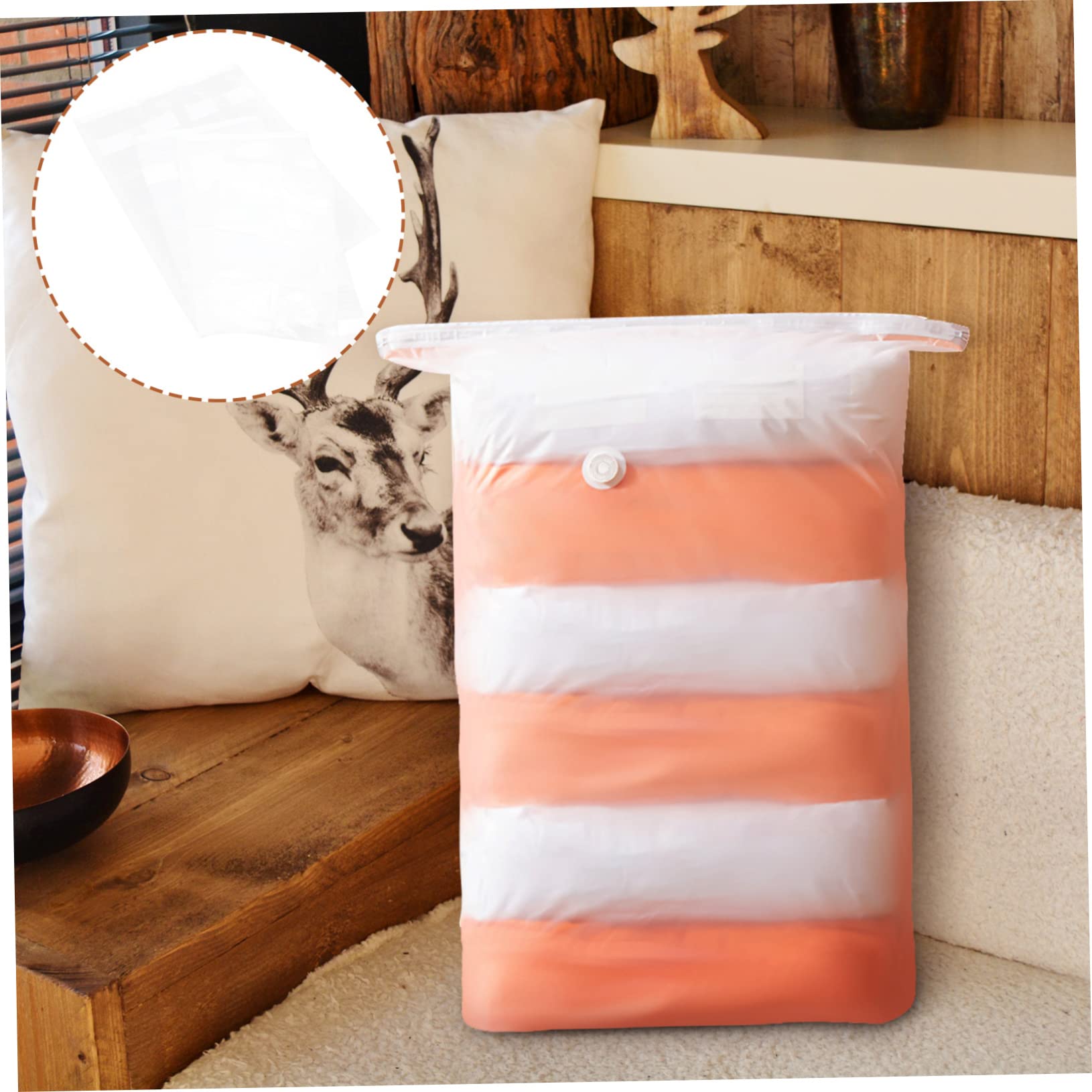 12 Piezas de Ropa de compresión al vacío Bolsas de vacío Ropa de Peluche de Juguete de compresión de Prendas de Vestir Bolsas de Sellado al vacío Herramientas para el hogar Bolsas