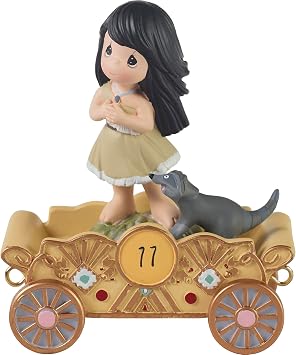 Precious Moments Disney Showcase Collection Age 11 Pocahontas Figurine - Ideal Birthday Gift for Girls, Part of Disney Birthday Parade Series