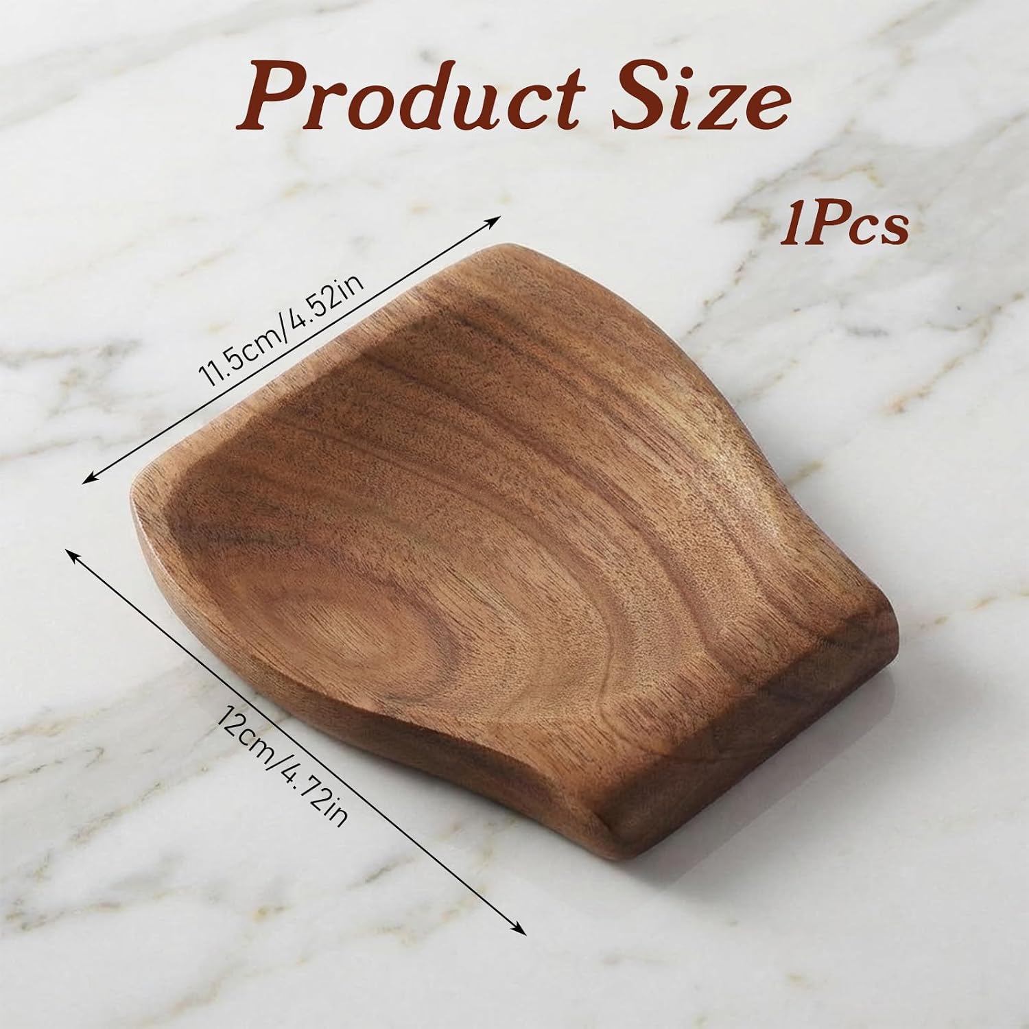 cobee Wooden Spoon Rest for Stove Top, Acacia Wood Utensil