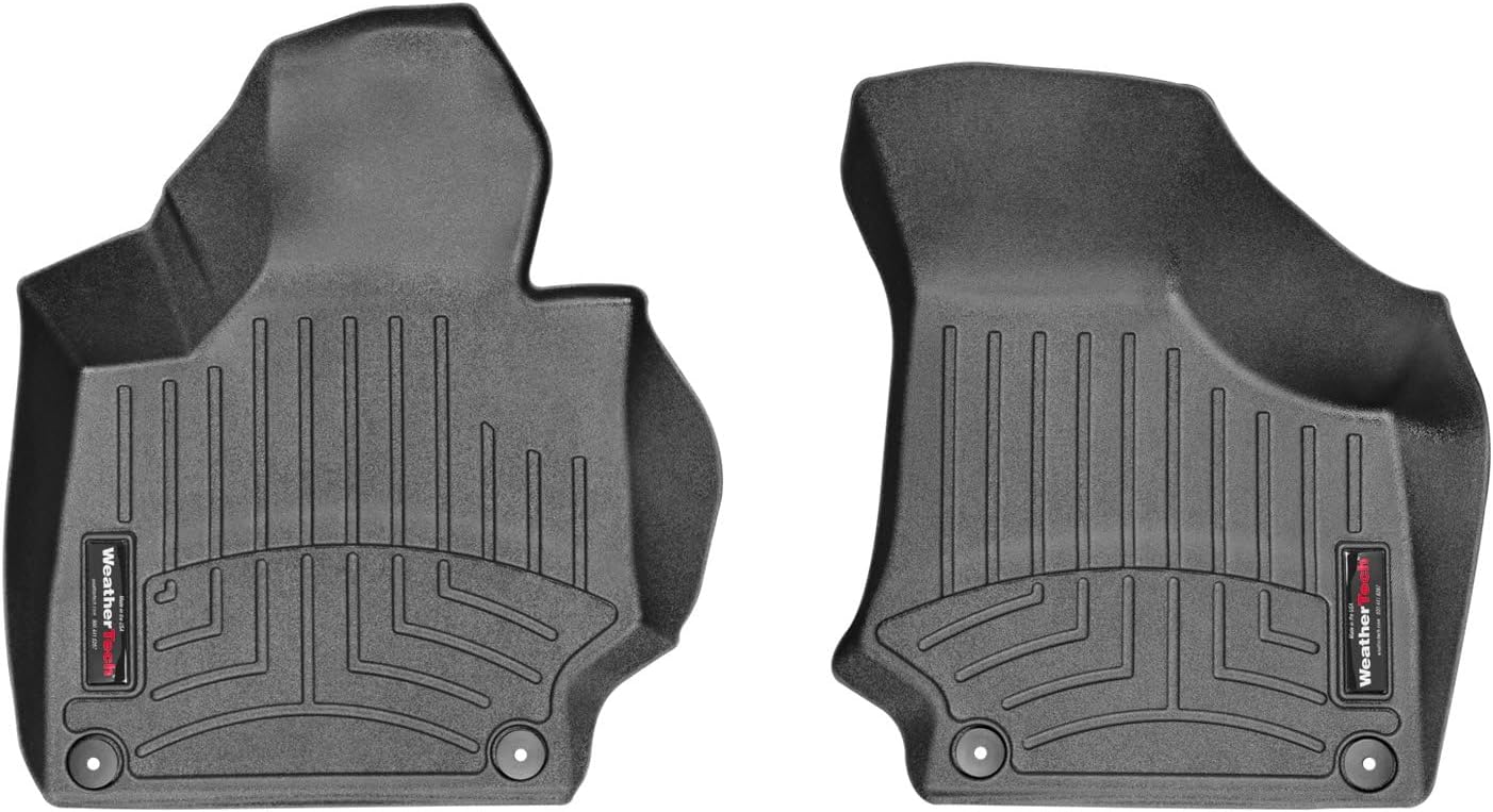 WeatherTech Custom Fit FloorLiners for Audi TTS, TT, 1st Row (444991), Black