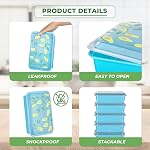 10 Pack 42 oz Meal Prep Containers, Reusable Plastic Food Prep Storage Containers with Printed Lids, Stackable, Leakproof, Microwave & Freezer & Dishwasher Safe,to Go Take Out Box, Avocado