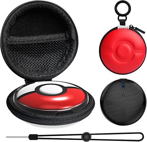 Funda + funda funda de transporte compatible con Pokémon GO Plus + 2023, funda protectora JDGPOKOO Tup compatible con Pokémon GO Plus, funda de