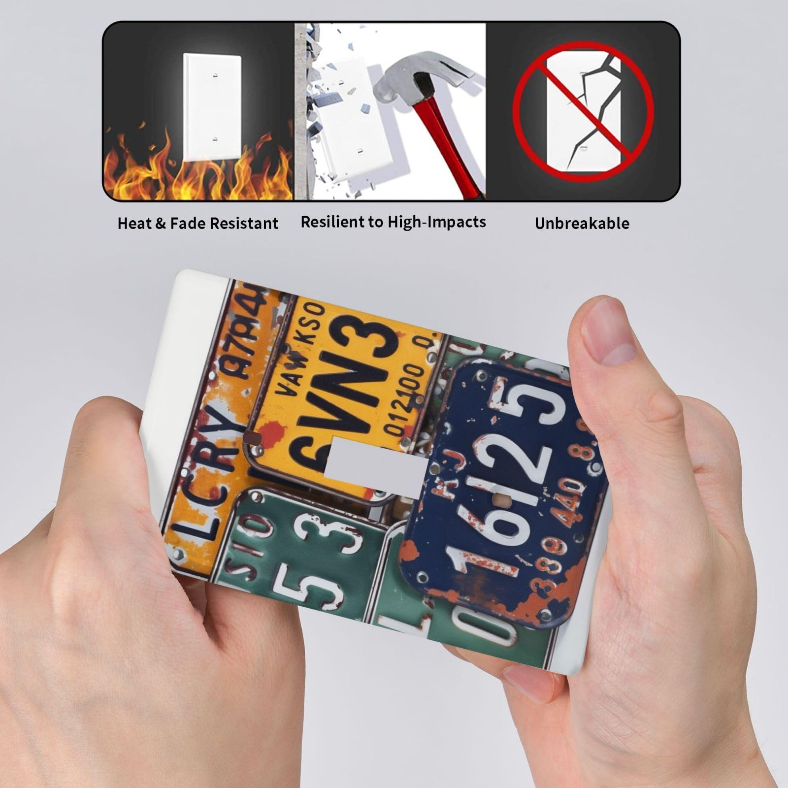 Placa De Interruptor Decorativa Madeira - Capa Para Tomada 1 Gangue
