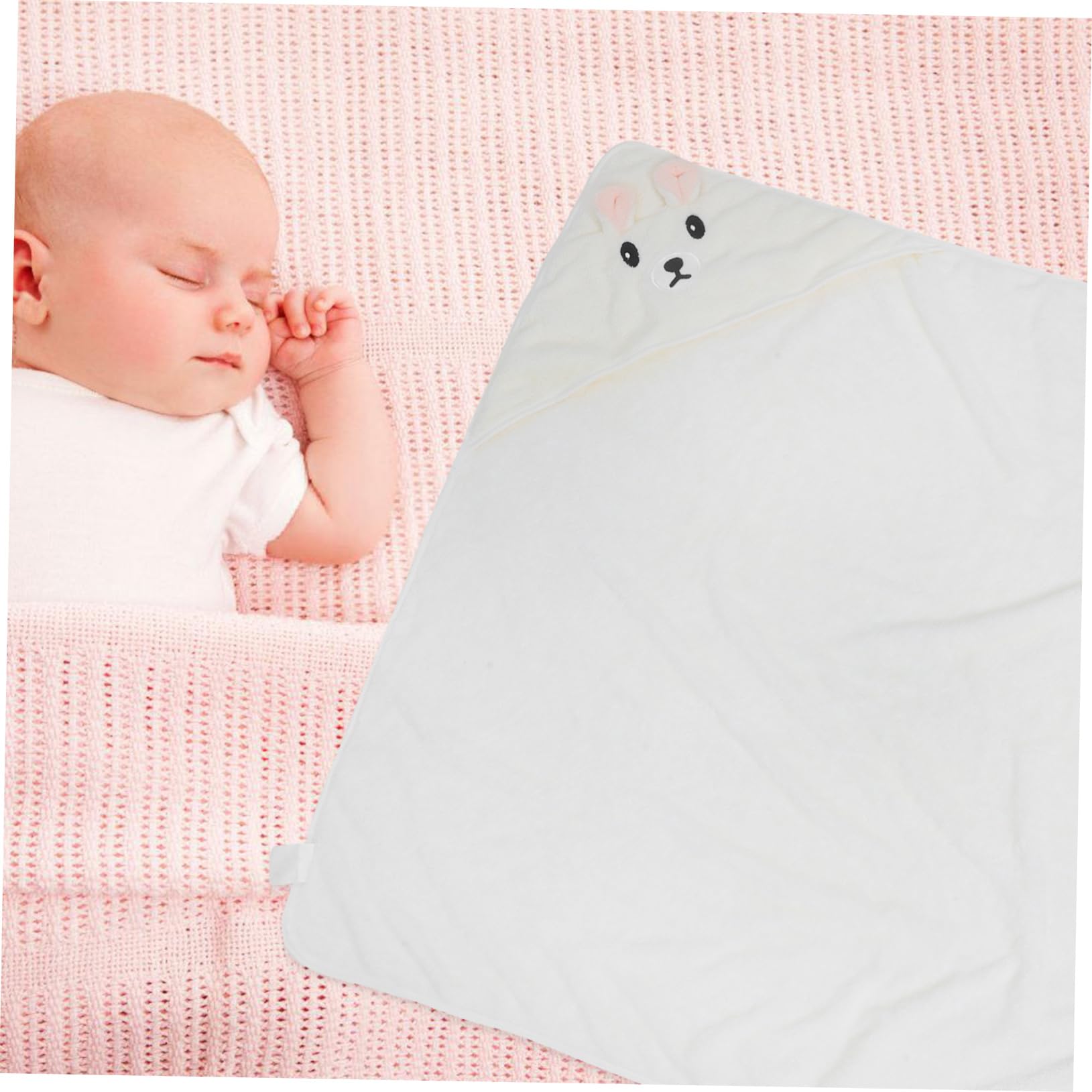 Toyvian Ensemble De 3 Serviettes De Bain À Capuche pour Bébé Motif Dessin Animé Respirantes pour Nouveau-nés