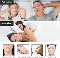 Vista 5 de Gihunk Correa de barbilla - Correa de barbilla anti ronquidos para usuarios de CPP