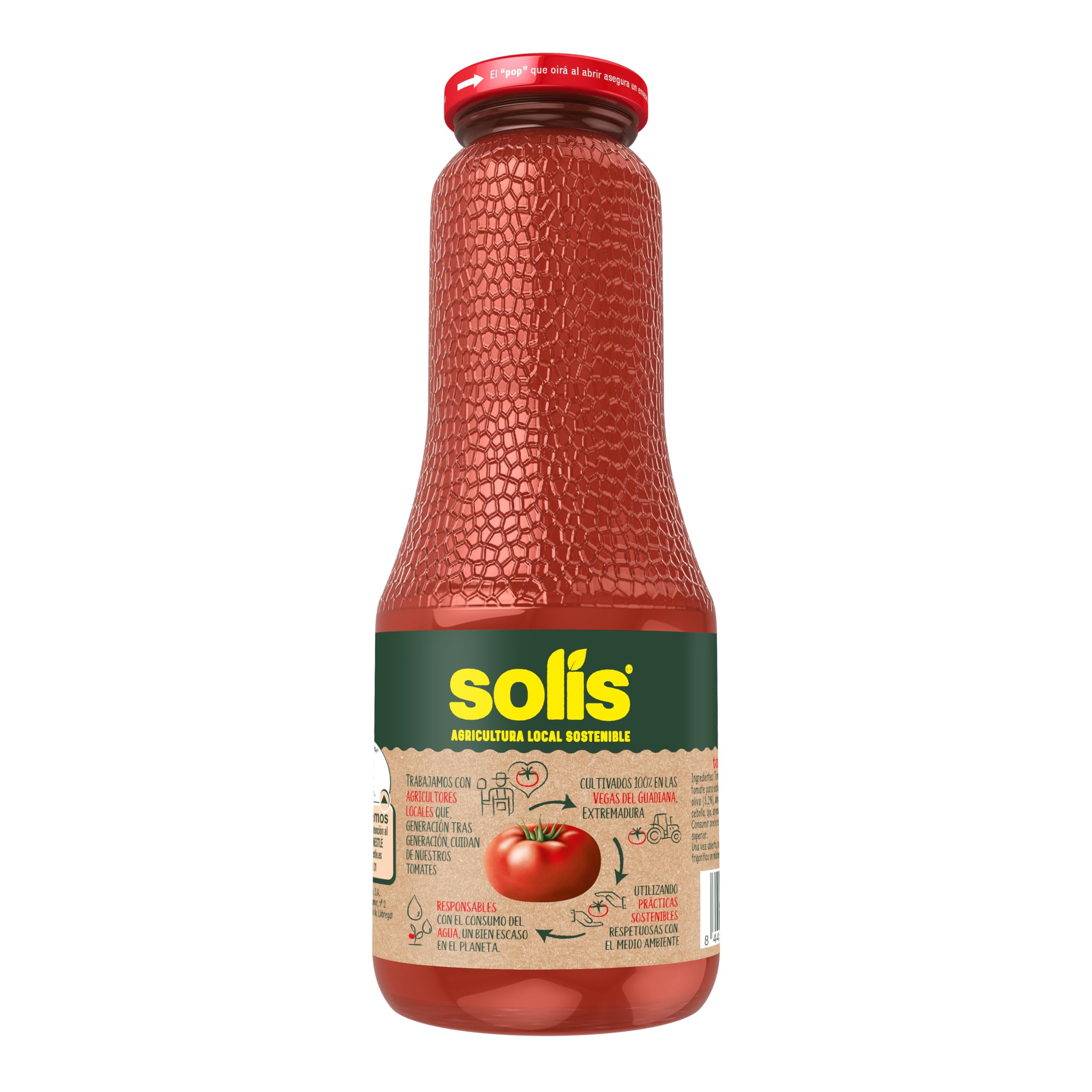 Solis Salsa de tomate FRASCO OLIVA 12 x 725 g