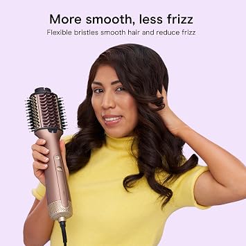 Conair Blow Dryer Brush, One-Step Design, Frizz Control, 3 Barrel | Wet-to-dry hair dryer brush for wavy, curly, and textured hair, 2 styling modes, maximum temperature of 248F, 8-foot cord