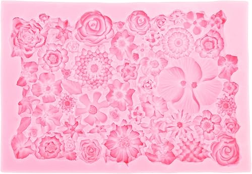 Molde de silicona para fondant, antiadherente, para hacer chocolates, manualidades, bandeja para hornear pasteles para decoración casera de