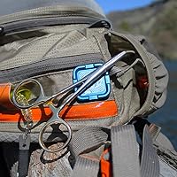 Vista 6 de Cling Fishing Products Mag Grab® Mini – Soporte magnético compacto para moscas y organizador para pescadores (Brown Town, Naranja)