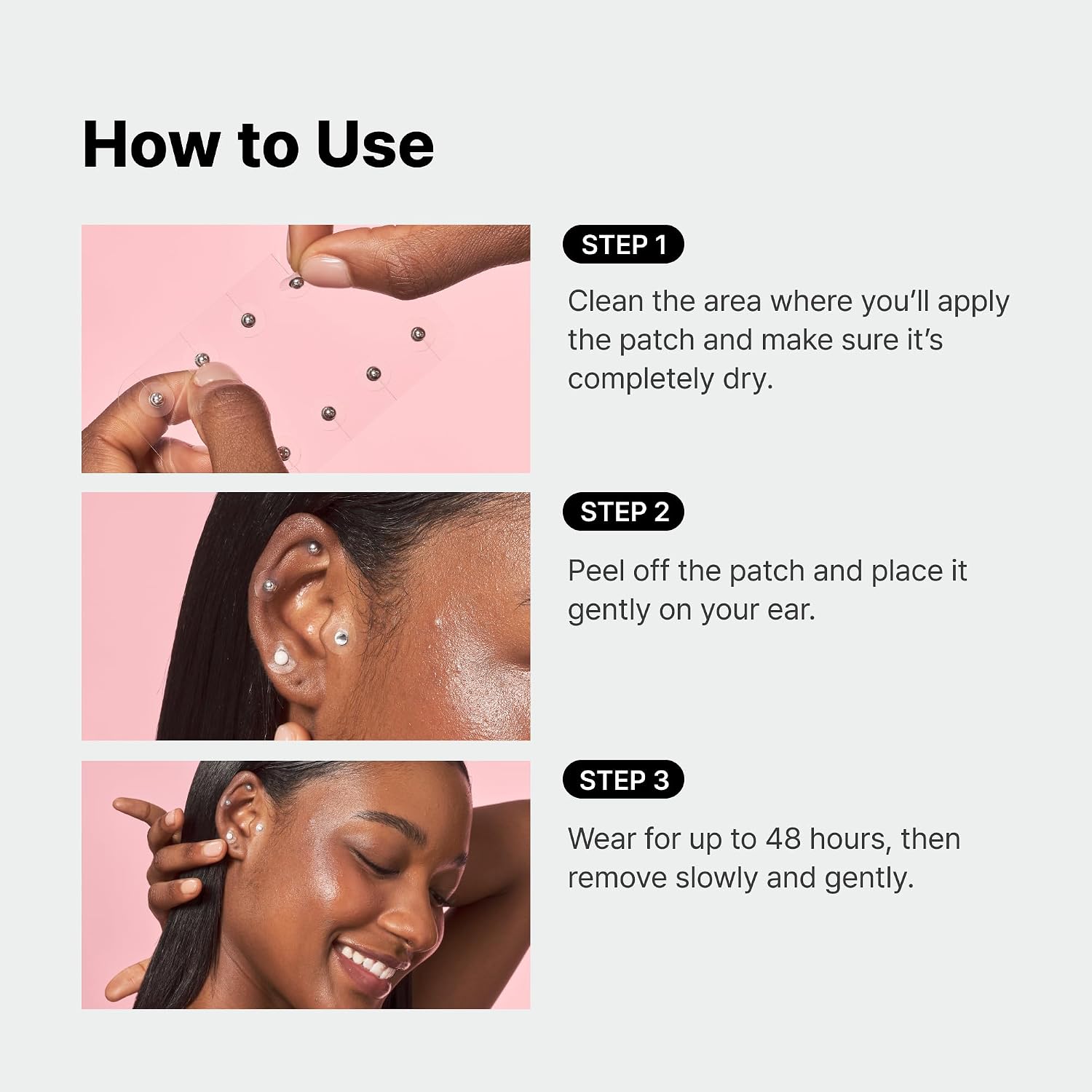 RETURNITY Ear Therapy Acupressure Patch 10 Patches Choose Your Design K-Beauty Titanium Ear Seeds for Facial Contouring Jawline Depuffing and Daily Wellness (Crystal)