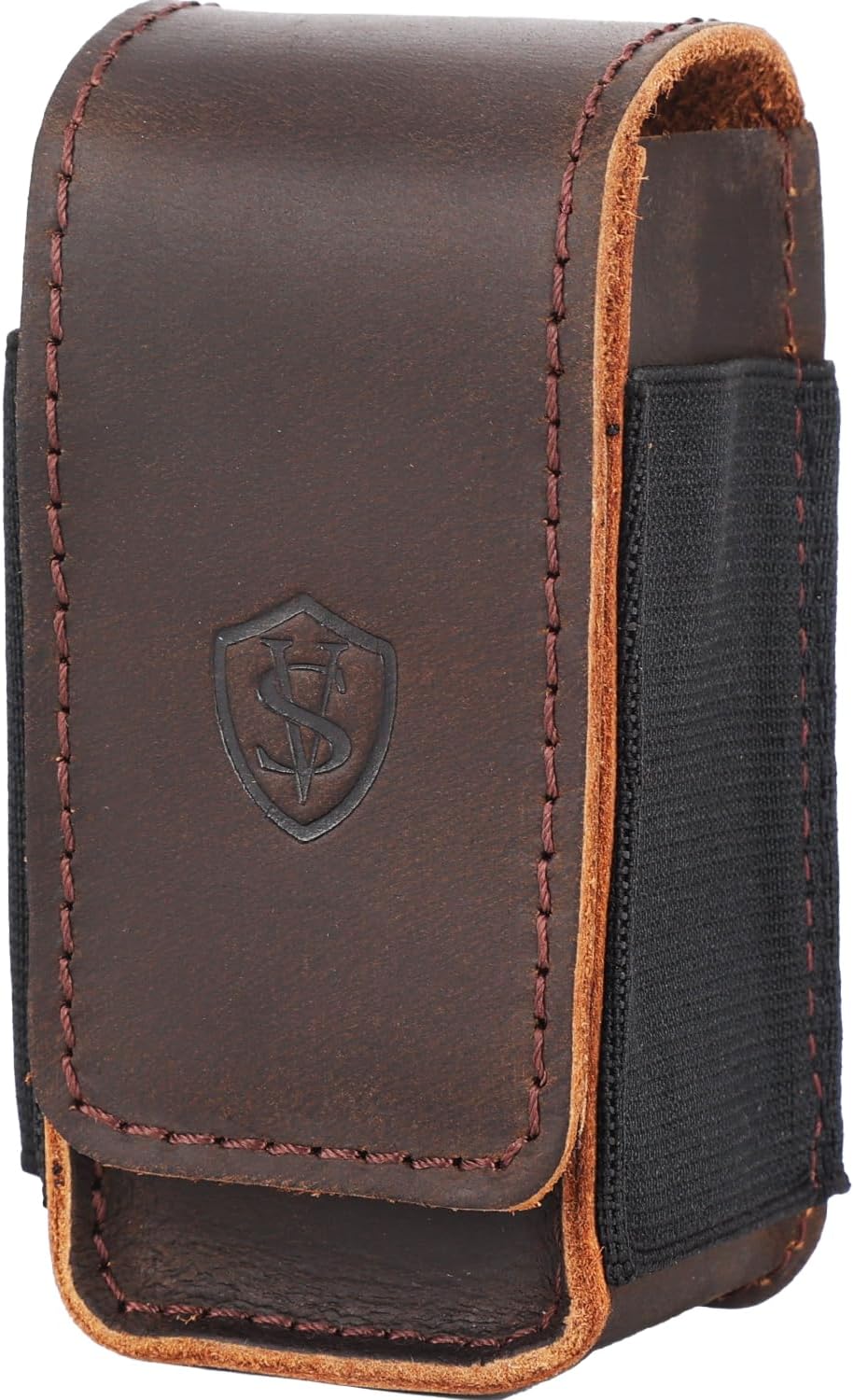 Armando-2 Dark Brown Leather Multitool Belt Pouch | EDC Tool Holster Armando-2 Dark Brown Leather Multitool Belt Pouch | EDC Tool Holster