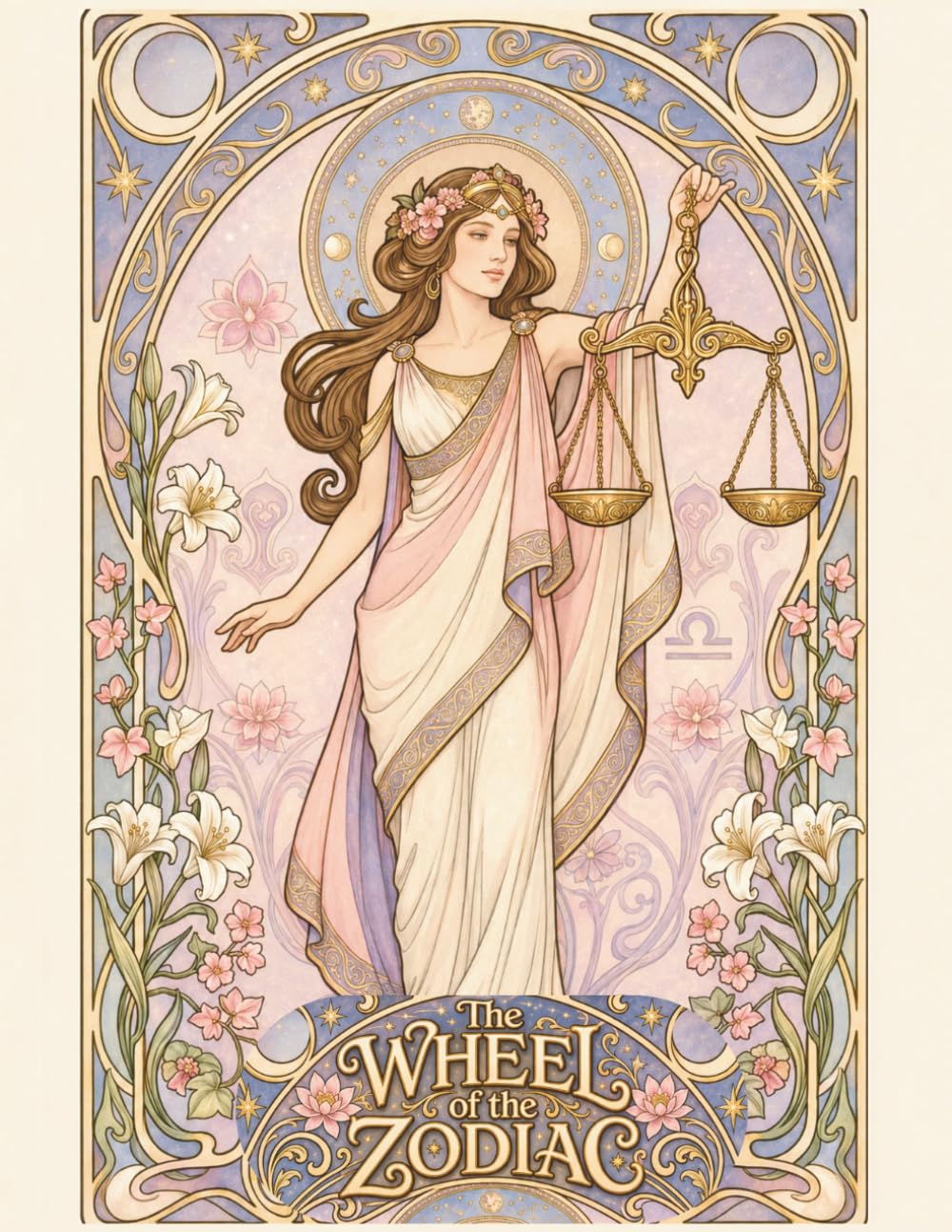 The Wheel of The Zodiac: Astrological Coloring Book for Adults