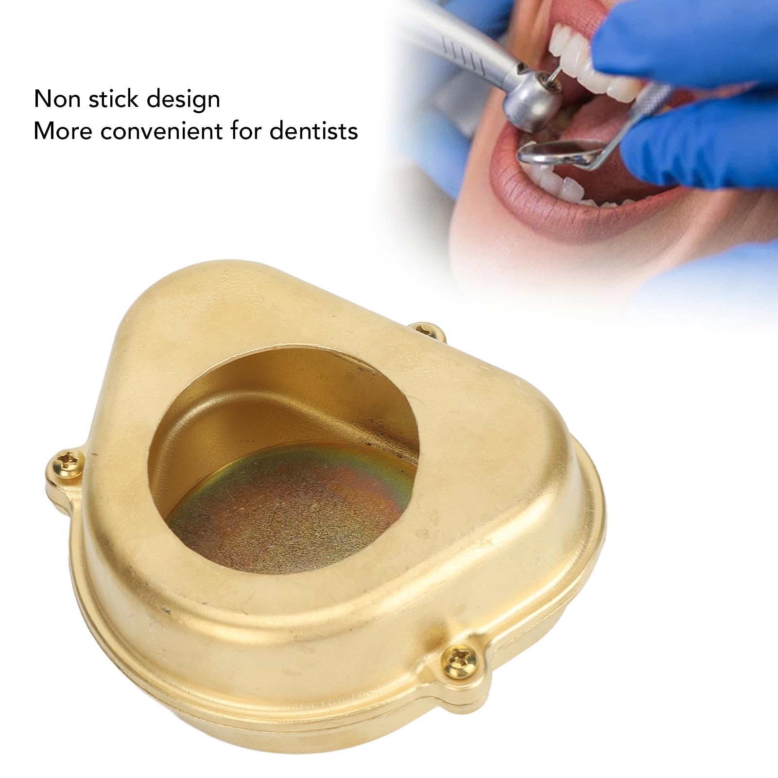 Scatola for la bollitura dei denti | Scatola for la bollitura dei denti in rame resistente al calore, a 3 posizioni | Strumento da laboratorio orale antiaderente for dentisti/assistenti odontoiatrici