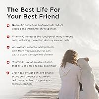 Vista 4 de Nutri-Vet Allerg-Eze - Masticables para perros – Antioxidantes formulados y ácidos omega-3 – Apoya la salud respiratoria y de la piel – 60