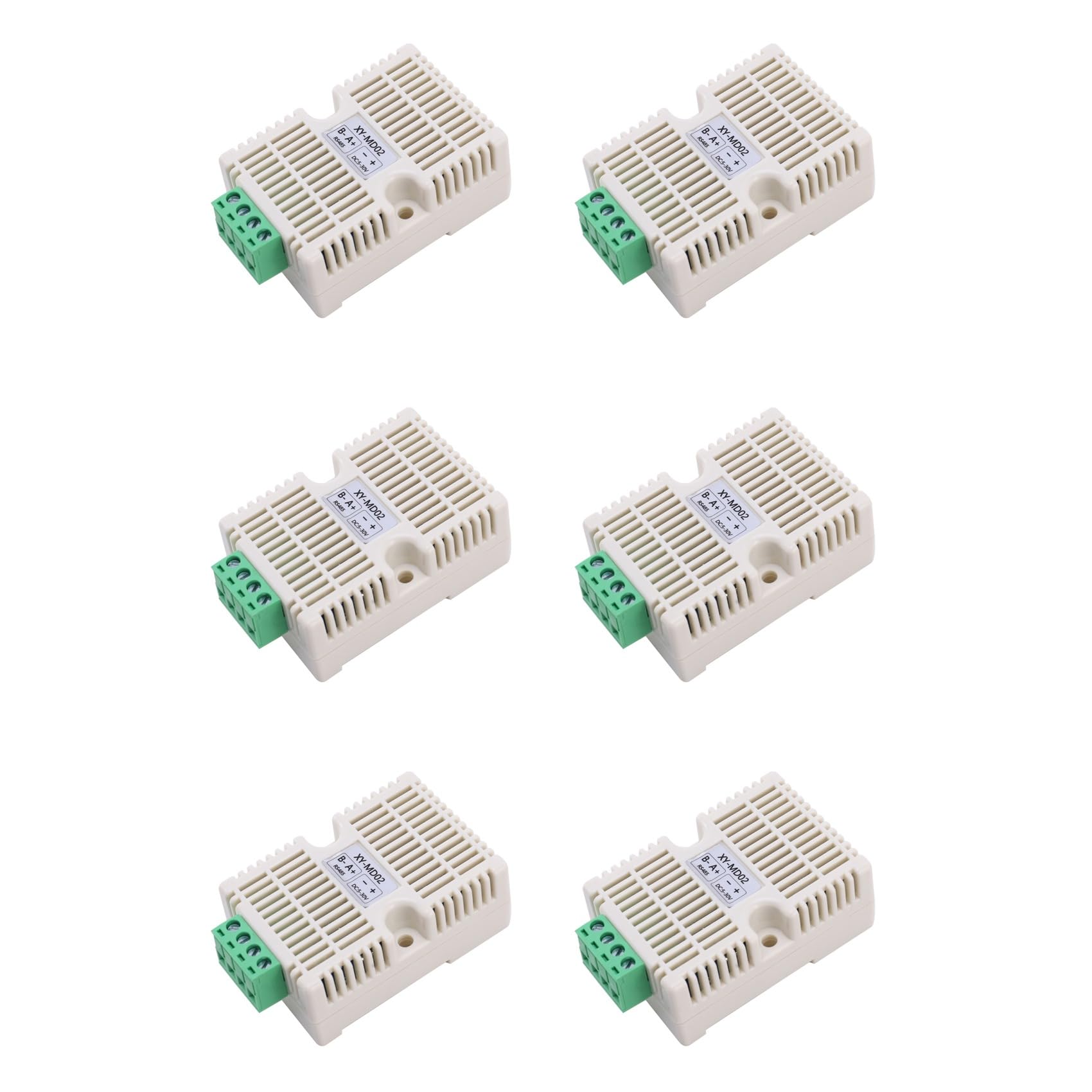 Jnchdghwa 6X Temperature Humidity Transmitter RS485 SHT20 Sensor Modbus RTU Acquisition Module Transducer High