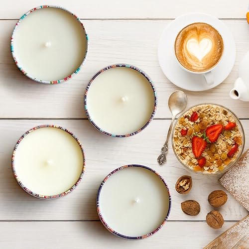 Miniatura 4 de Juego de velas perfumadas de regalo para mujer paquete de 4 velas de aromaterapia de color rosa lavanda salvia naranja para el hogar juegos de velas