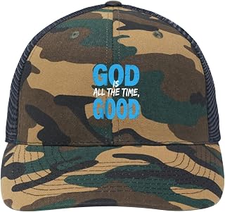 GOD is Good Fitted Hat for Men's Humor Sports Trucker Caps