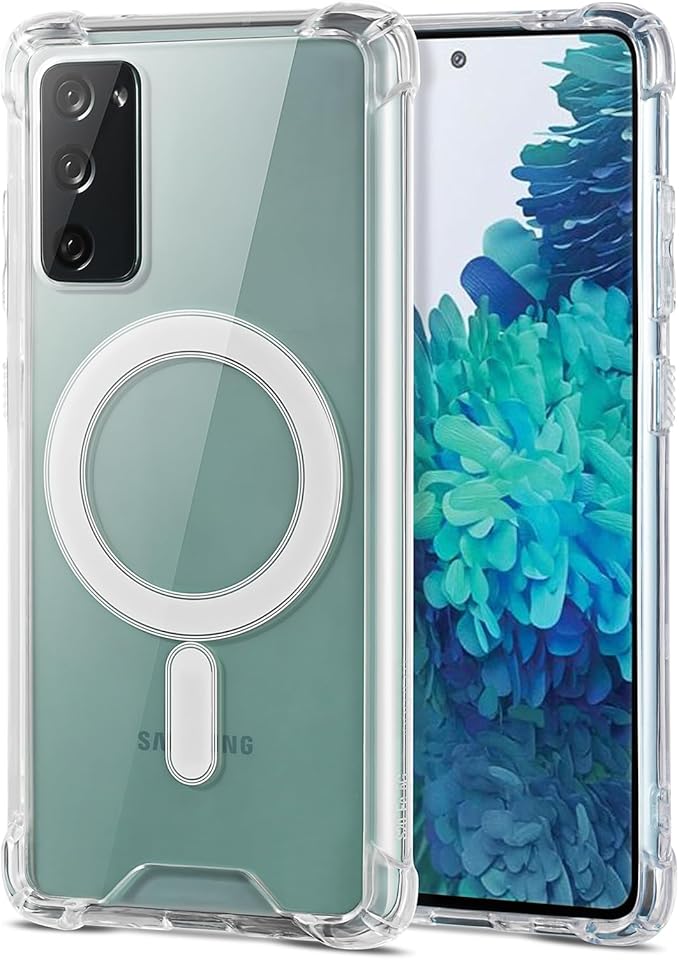 Magnetic Case for Samsung Galaxy S20 Fe for MagSafe Case/Shockproof Samsung S20 Fe Case for MagSafe Transparent/Clear Phone Case Funda para Samsung Galaxy S20 Fe Case Magnetic