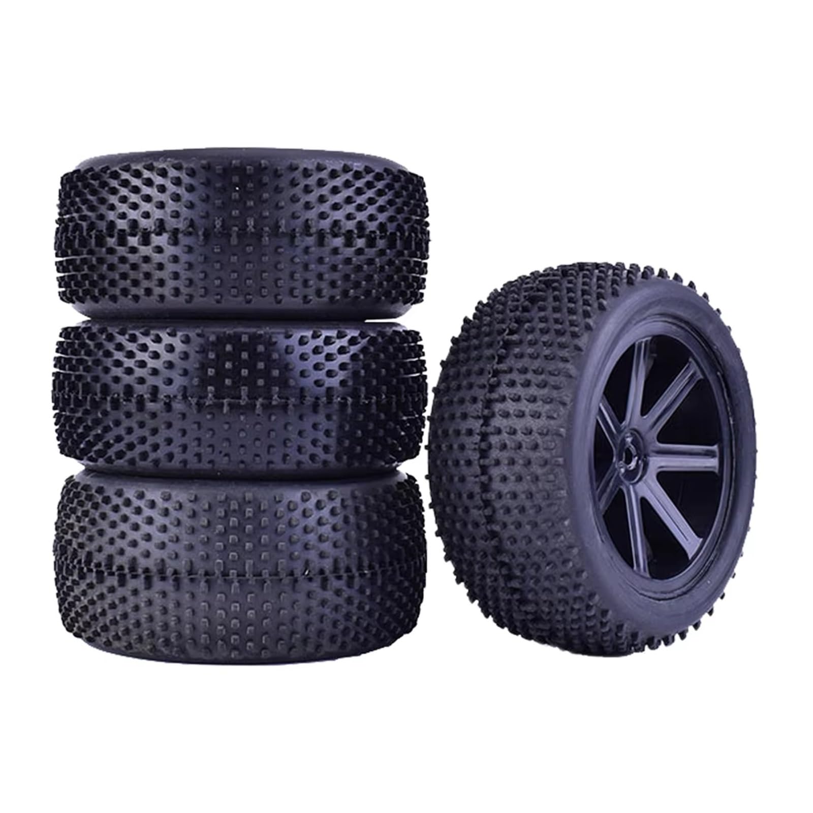 RC Neumáticos para ZD para Racing 1/10 Piezas De Mejora para Buggy RC Accesorios: 4 Llantas 85 Mm con Buje Rueda Y Neumáticos Goma
