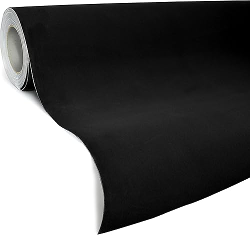 Miniatura 2 de VViViD8 - Vinilo de gamuza negra para muebles de automóvil, 2 x 4.4 pies (53 pulgadas)