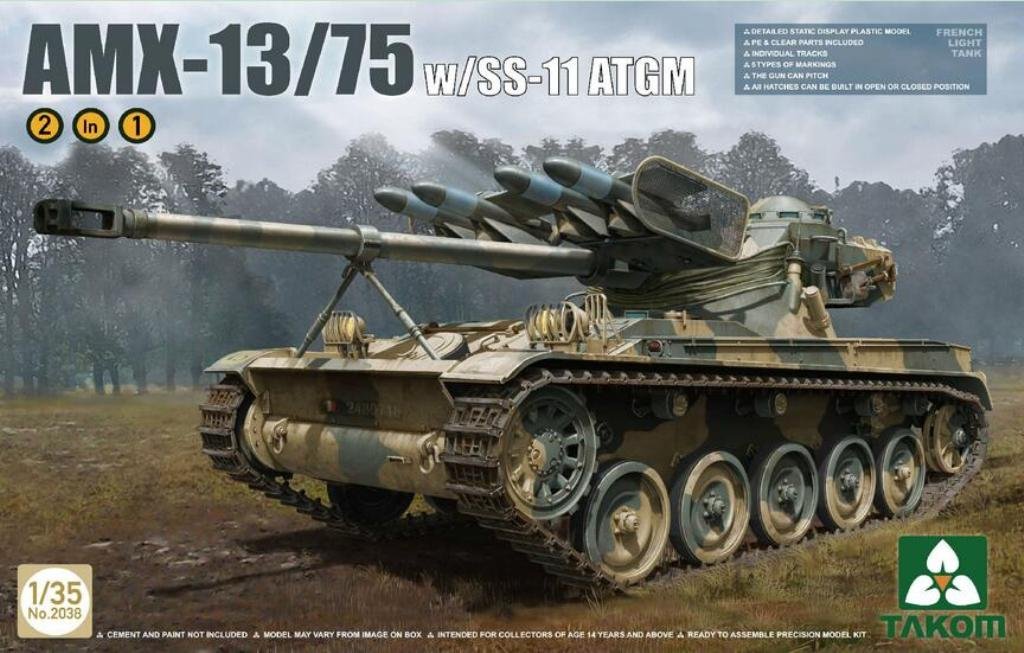 Takom AMX-13/75 assembler sans défaut la maquette du char léger au 1:35 - 2