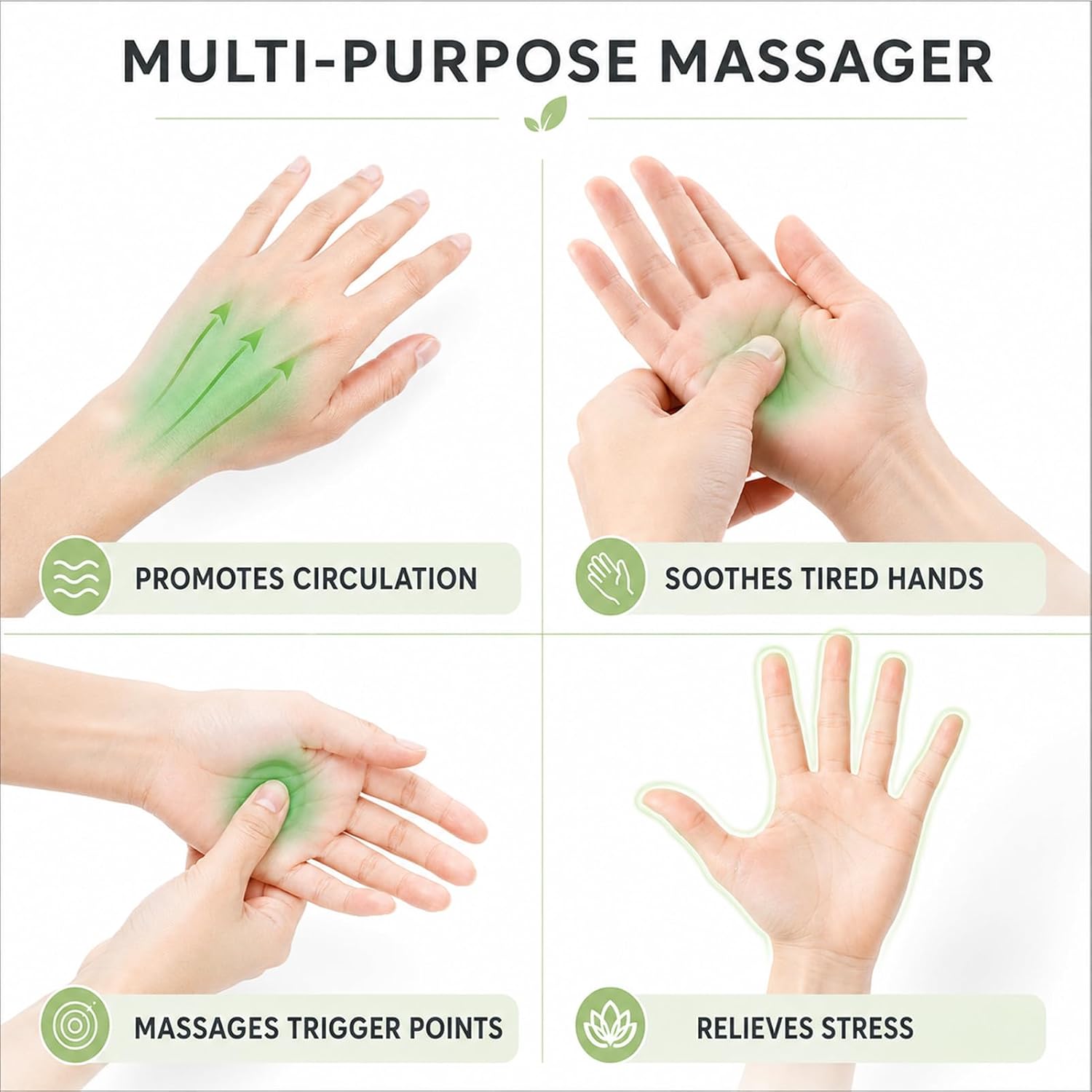 1 Pcs,Double Sided Finger Massager Roller,for Hand Wrist Pain Relief