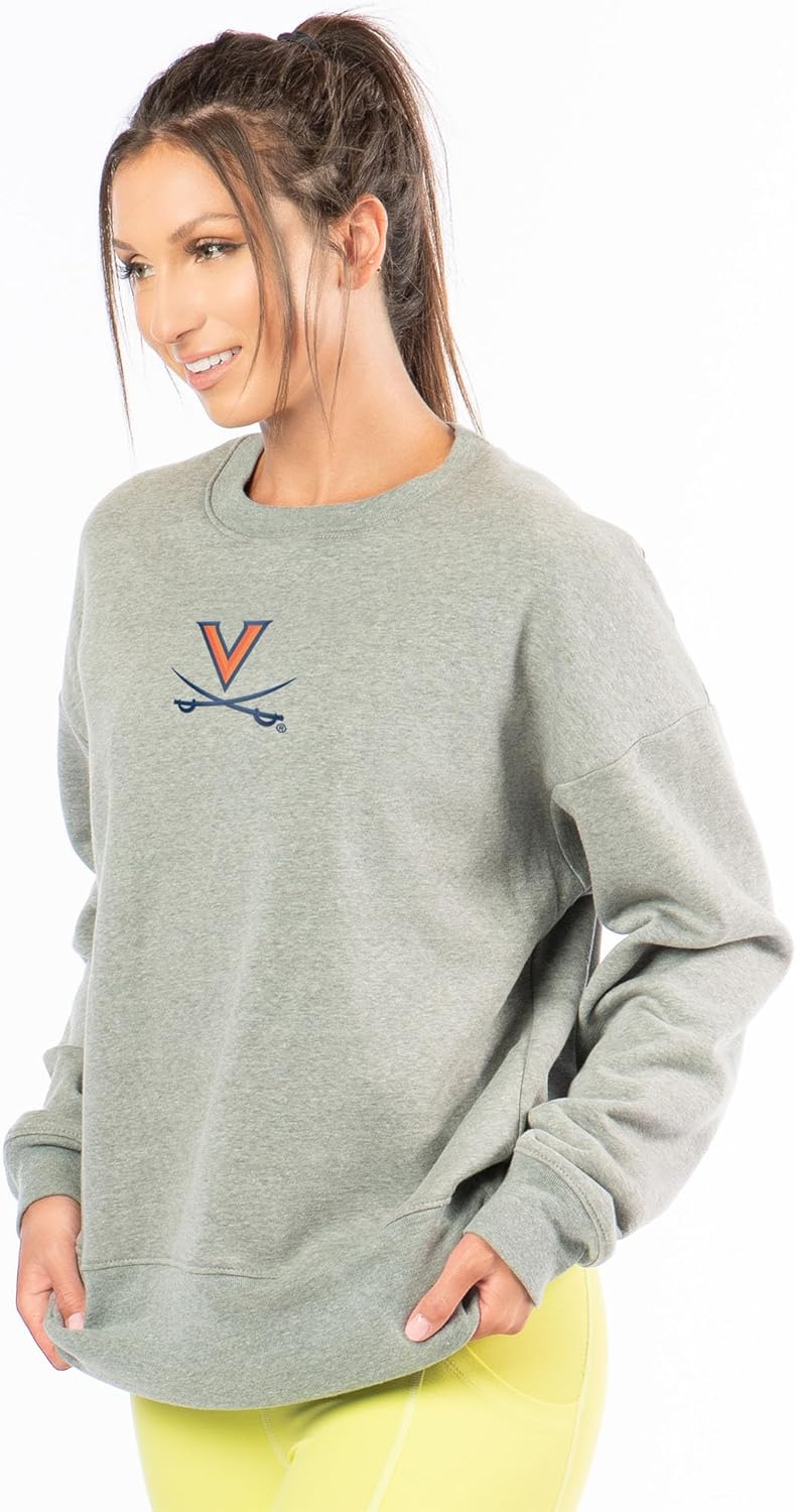 Northwest NCAA Women's Long Sleeve Cozy Tee, Lightweight Relaxed Fit Crewneck T-Shirt, Soft Everyday Loungewear Top for Layering