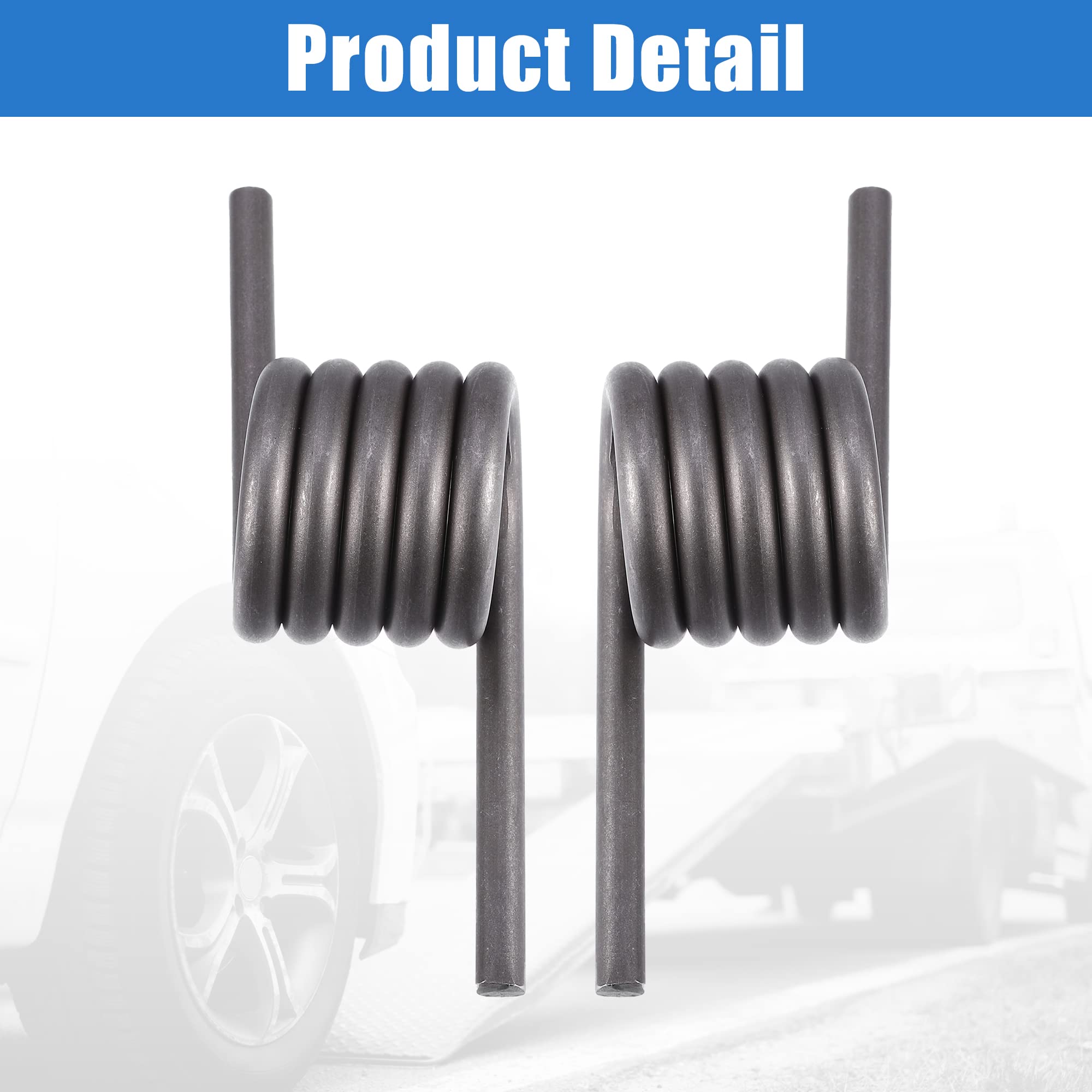 X AUTOHAUX 1 paire de ressorts hélicoïdaux de rampe de remorque pour voiture, ressorts de remorque de remplacement pour côté gauche et droit