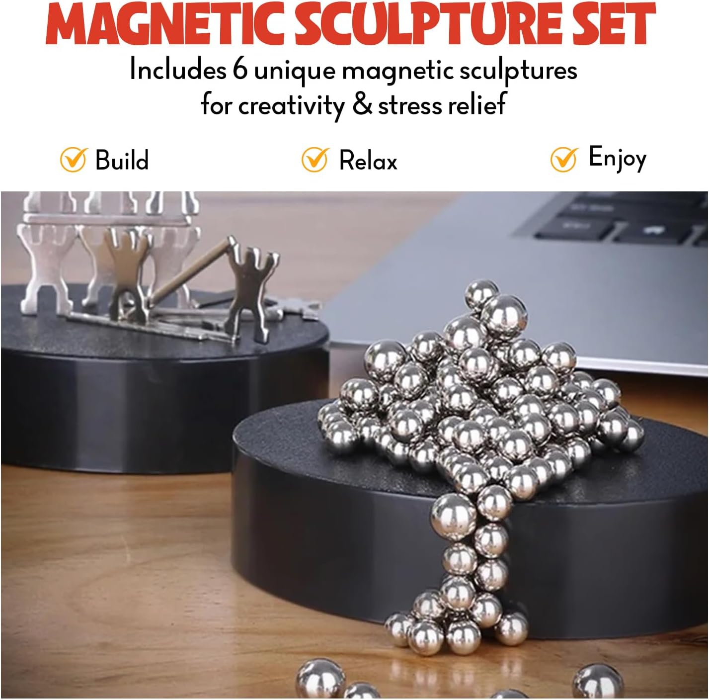 Magnetic Sculpture Assortment Set of 6