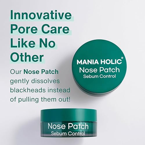 Miniatura 3 de MANIA HOLIC Parche nasal para control de sebo, tiras de poros derretidos, tóner exfoliante para minimizar los poros, eliminación de puntos blancos y