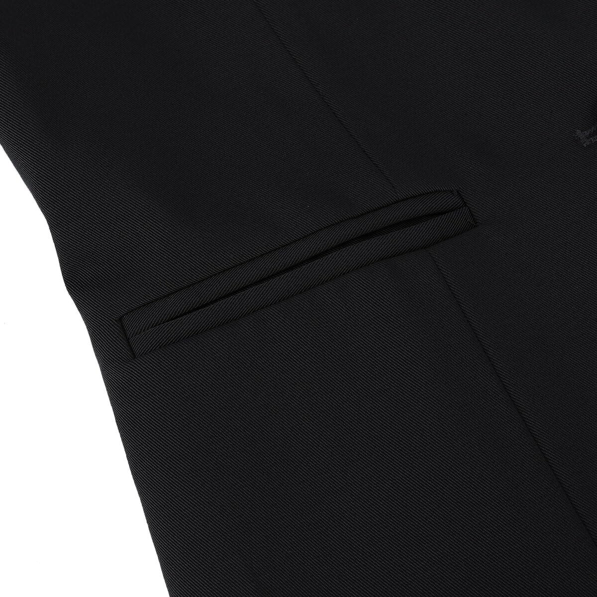 YYNUDA Tuta da donna con risvolto a due monopetto, slim elegante, sciancrata