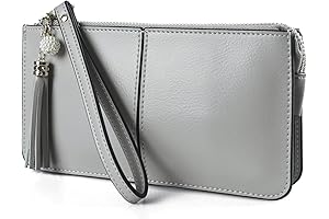 Wyomia Genuine Leather Wristlet Wallet Phone Cases for iPhone 8 Plus Perfect for Women