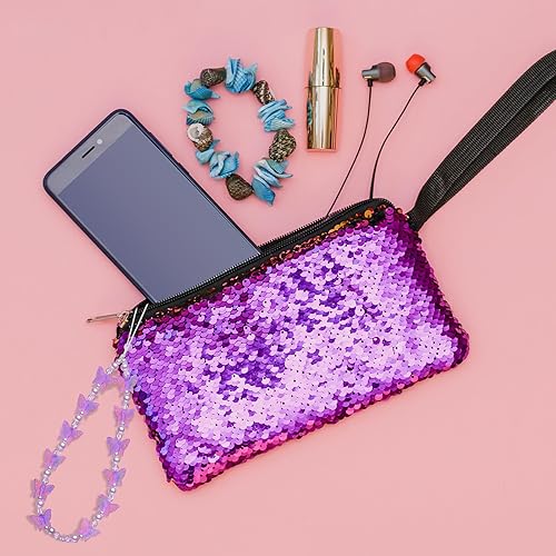 Miniatura 4 de Ecally 3 dijes con cuentas para teléfono, decoración de papelería, correa de cuentas Y2K, cordón para teléfono, bonita cadena de teléfono, correa