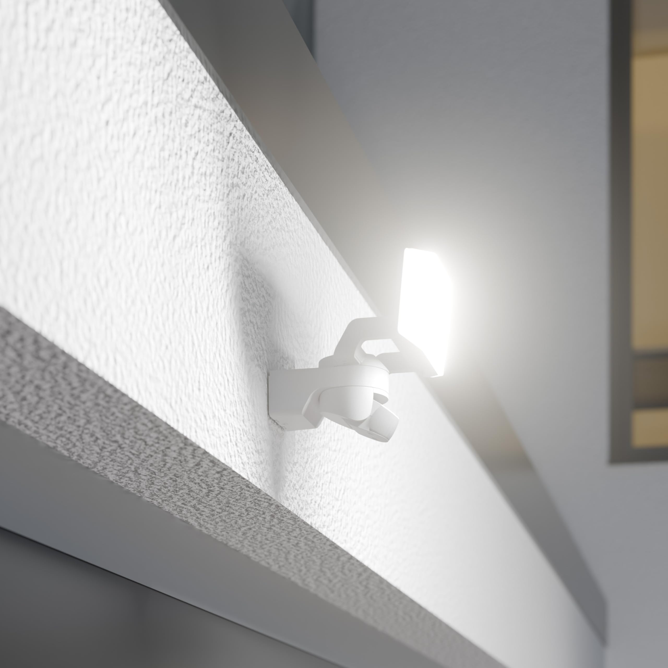 Steinel XLED Protect S reflektor zewnętrzny LED biały | czujnik ruchu 180°, 3000 K ciepła biel, 14,3 W, IP54, do garaży, ogrodów
