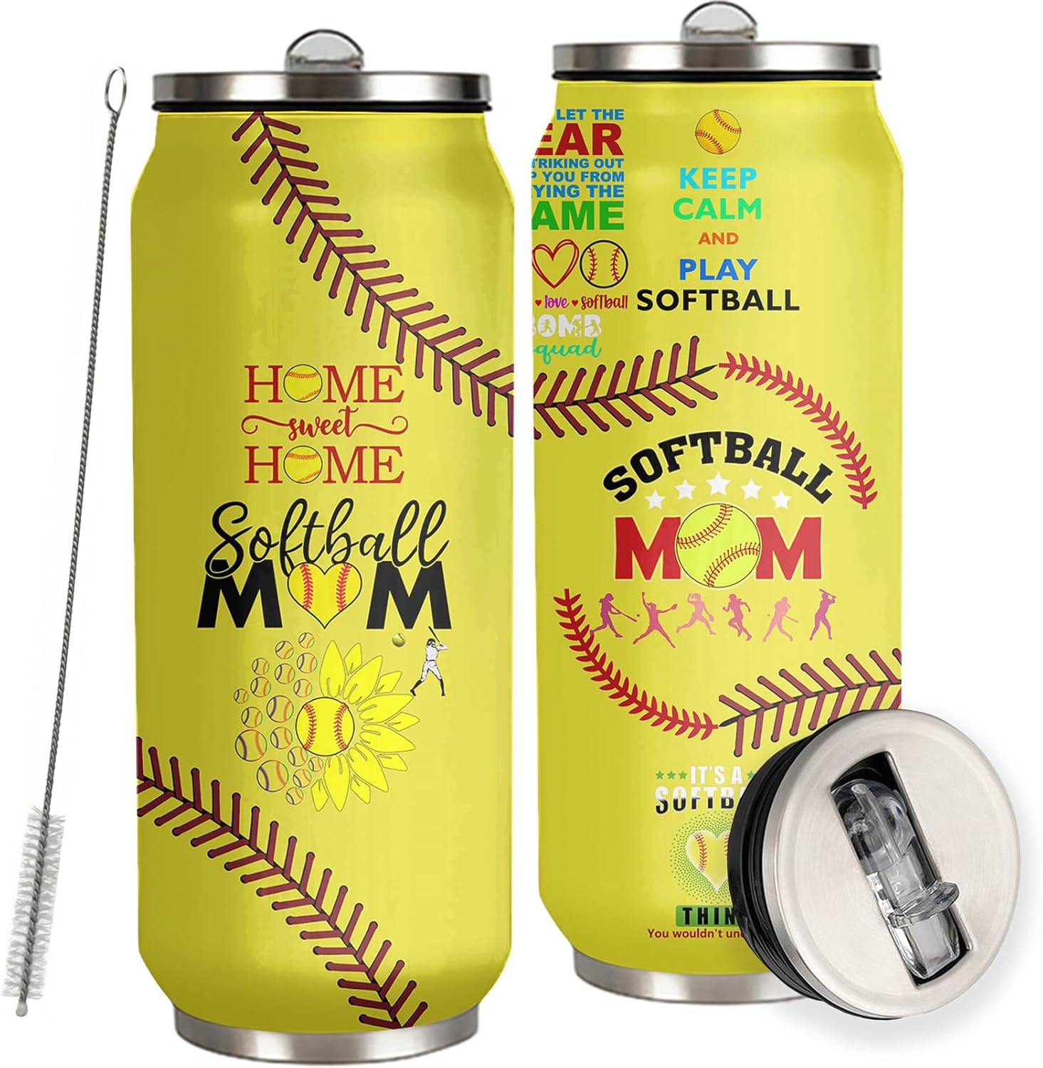 JDEIFKF Softball Mom Tumbler Cup Softball Mom Cup With Lid,Softball Mom Gifts Ideas
