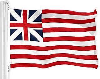 G128 Grand Union Flag | 3x5 Ft | LiteWeave Pro Series Printed 150D Polyester | Historical Flag, Indoor/Outdoor, Vibrant Colors, Brass Grommets, Thicker and More Durable Than 100D 75D Polyester