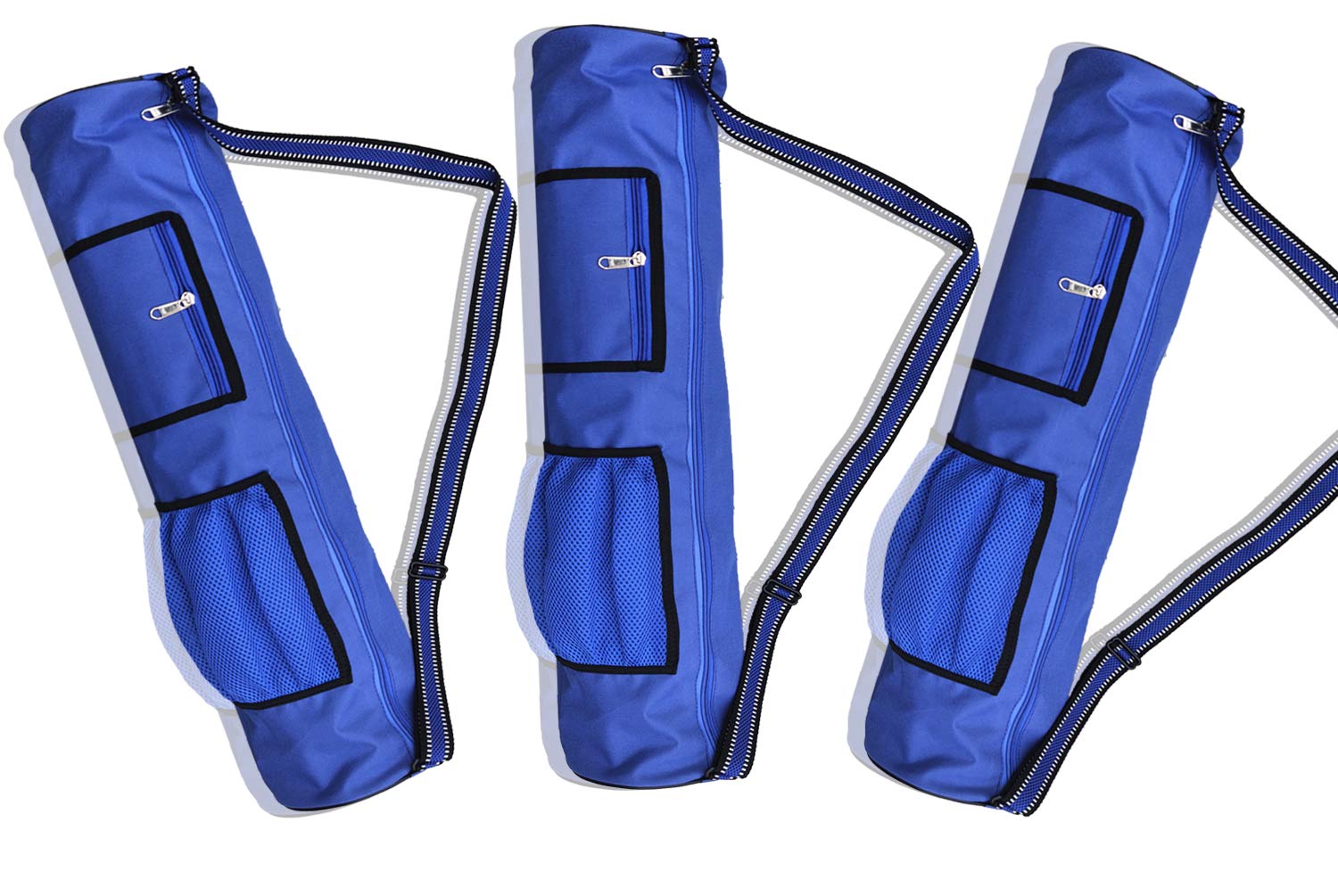 Panchtatava Full Zipper Yoga Mat Kit Bag, Exercise Mat Carry Bag with Broad Shoulder Strap and Spacious Pocket-Blue (3) (B091F556GY) Amazon Price History, Amazon Price Tracker