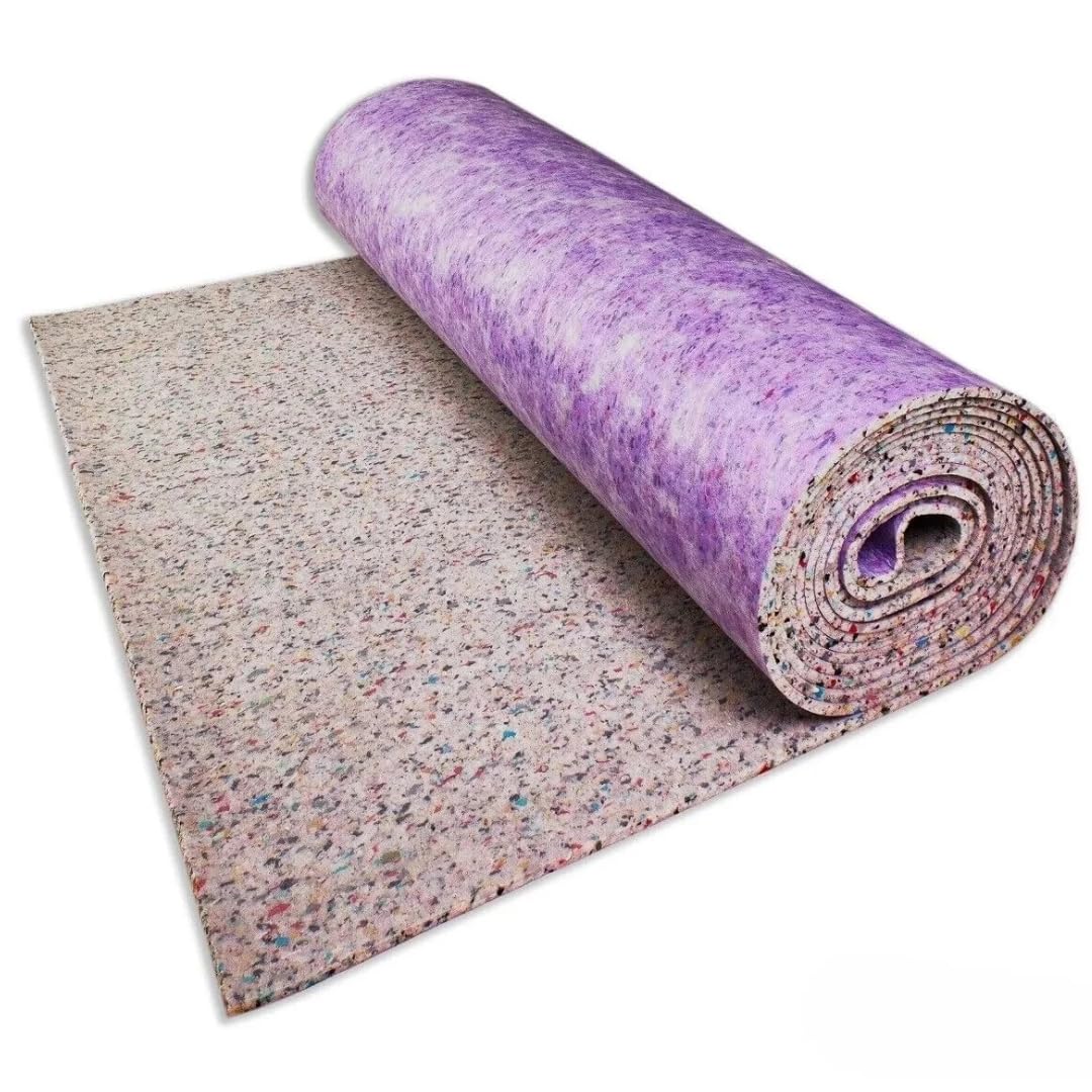 Luxury Carpet Underlay Soft 12mm Thick 15m² Roll | Cushioned PU Foam | Noise Reducing Thermal Insulation Carpet Underlay