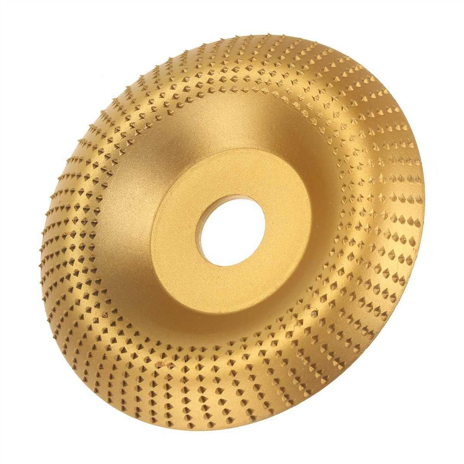 Muela de Ángulo de Madera, Herramienta Rotativa de Tallado Y Lijado, Disco Abrasivo para Amoladora Angular, Discos de Muelas Abrasivas Moldeadoras de Carburo de Tungsteno/Gold/110Mmx22Mm