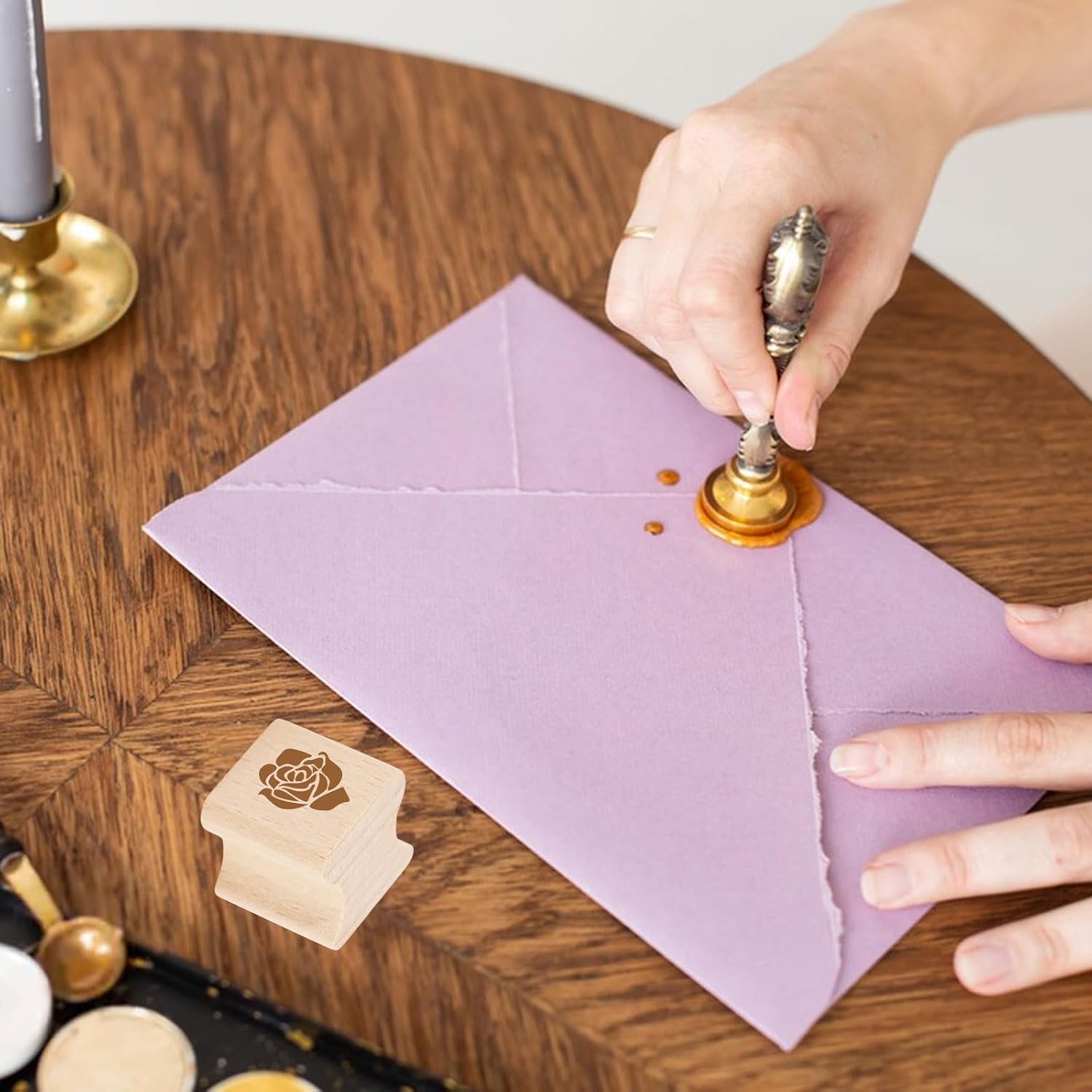 GLOBLELAND 20Pcs Blank Wood Rubber Stamp Mounts for DIY Crafting 20x20mm Square Wooden Rubber Stamps Handle Hard Wooden Blocks for Stamp Making Scrapbook Seal Handmade Decor