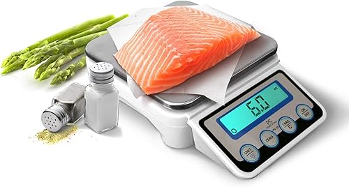 Penn Scale PS-10 - Báscula digital para porciones de cocina, báscula eléctrica de cocina de 11 libras con legibilidad de 0.002 libras, bandeja