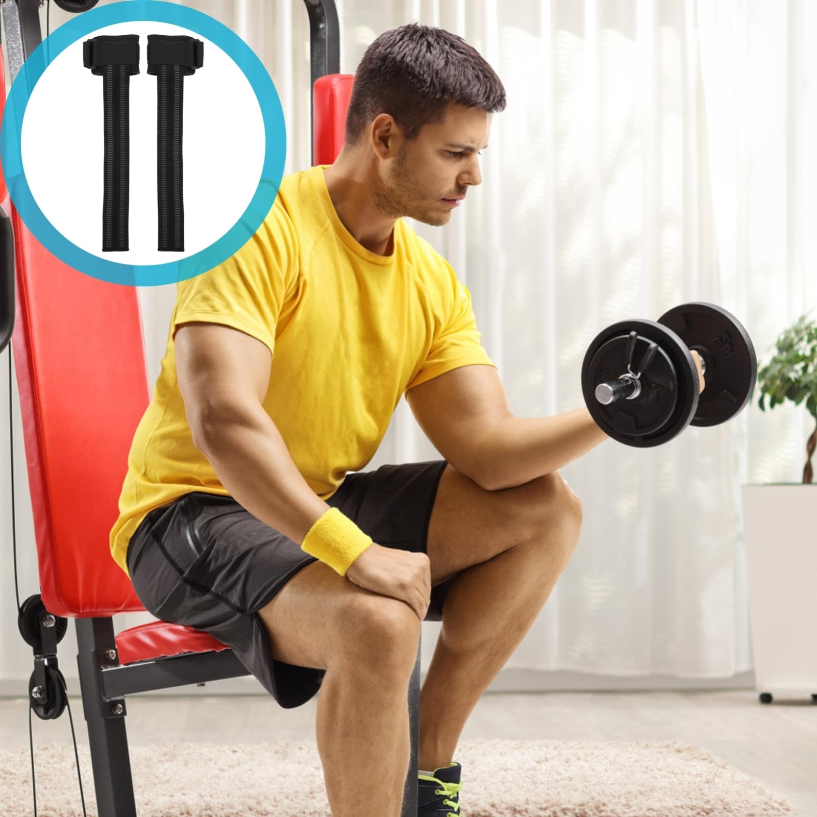 Milisten 3 Paires Sangles de Soutien pour Poignets Haltérophilie Accessoires de Fitness Antidérapants pour Entraînement Protection des Poignets Durabilité Optimale
