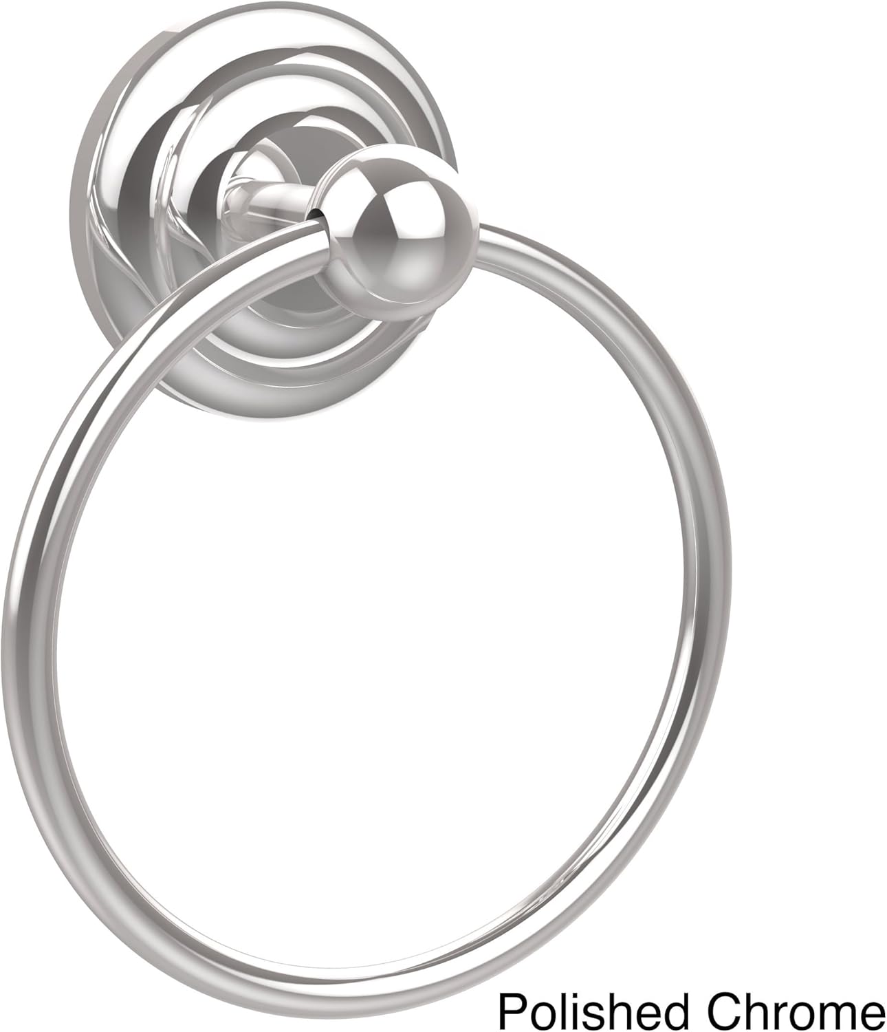 Allied Brass QN-16 Que Towel Ring, Polished Chrome