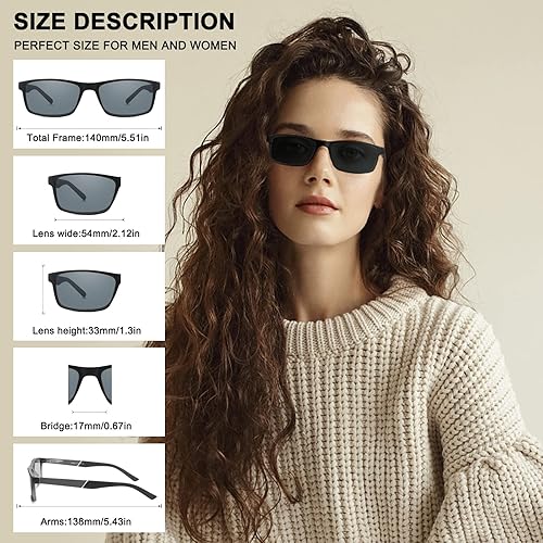 Miniatura 3 de DONGDI Lentes de lectura con bloqueo de luz azul, lentes de sol para mujeres y hombres, antirreflejos, con filtro UV, antirreflejos, dolor de