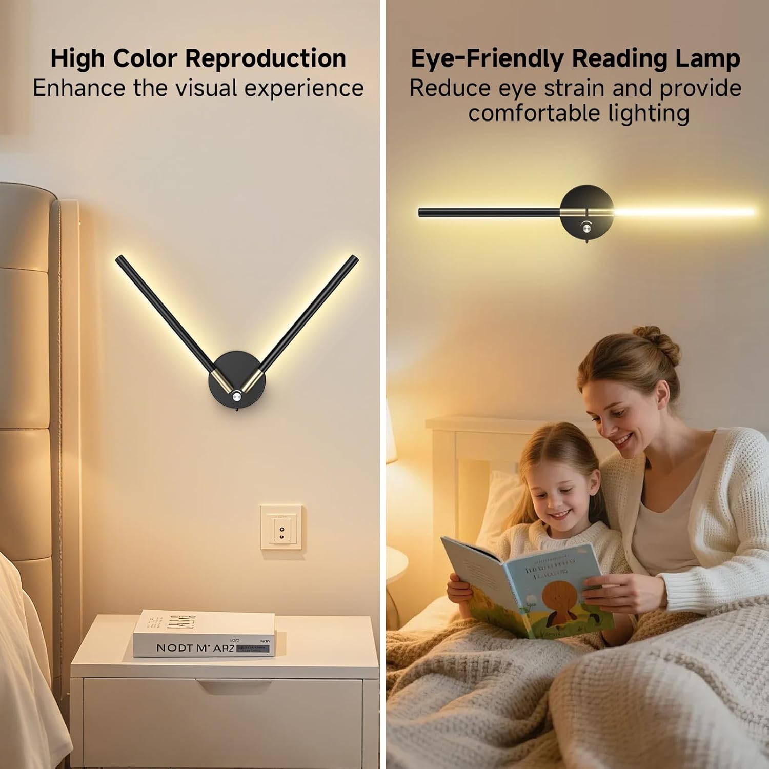Battery Operated Wall Sconce with 360°DIY Independently Rotate Lamp,Wireless Magnetic Wall Lights with Remote,Timer,Dimmable 3000K-6500K,RGB Wall Sconces Decor for Bedroom,Living Room10000mAh