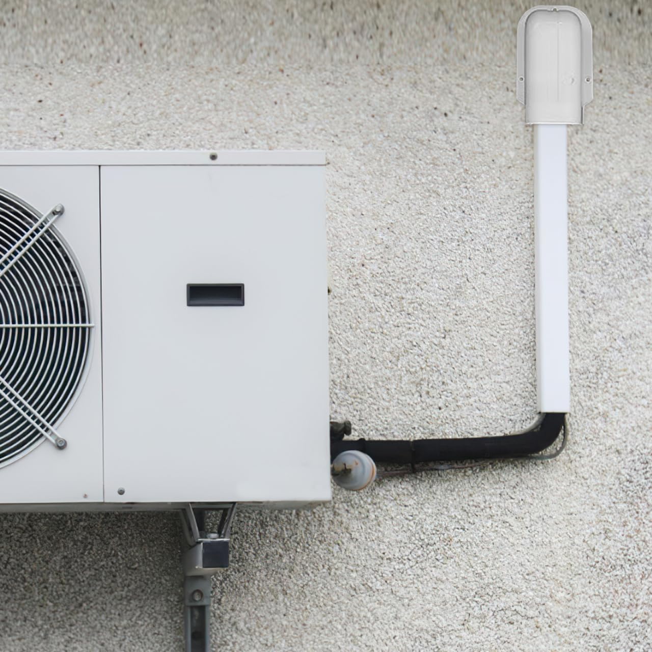Wandanschlußstück Klimaanlagenrohrabdeckung Abdeckung Für Klimaanlagen Rohrnuten Für Klimaanlagenkanäle Dekorative Pvc Leitungsabdeckung Abdeckung Für Klimaanlagen